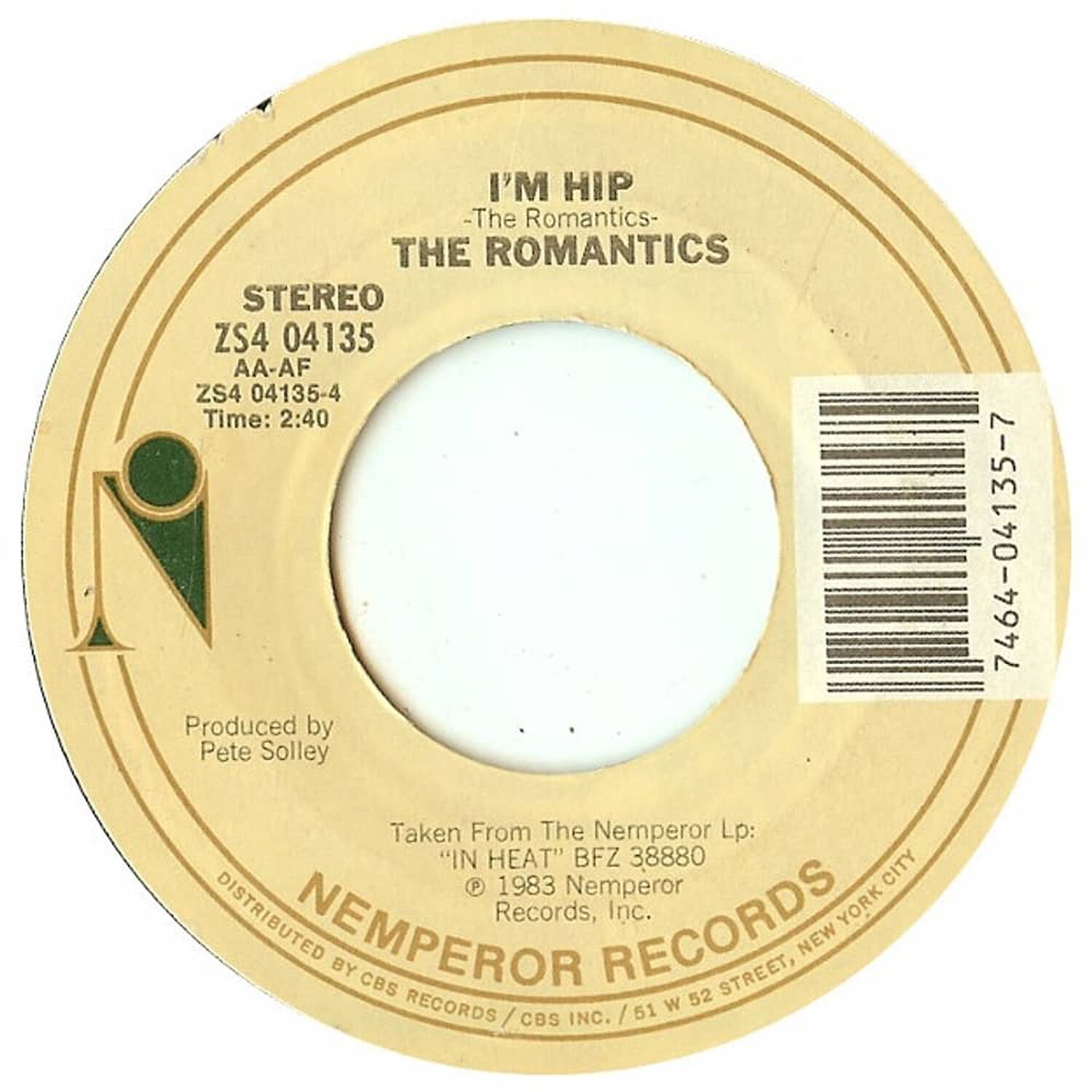 Romantics - Talking In Your Sleep | 7" Single Vinilo Usado image number 1.0