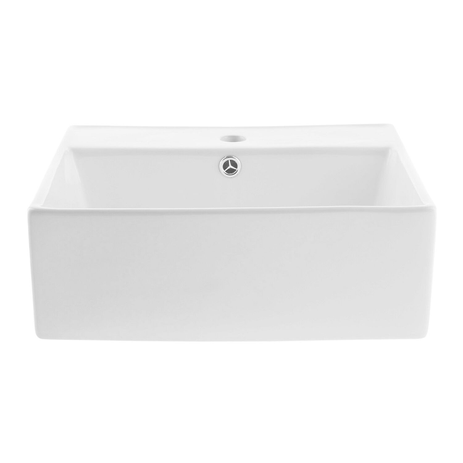 Lavamanos Sobreponer/muro Domsa Slc844 Blanco 46x46x16 Cm image number 2.0