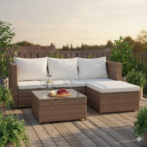 Juego De Terraza Casaideal Bahia / 4 Personas Juego De Terraza Casaideal Bahia / 4 Personas