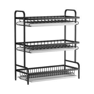 Secador Escurridor De Platos 3 Niveles Acero Inoxidable