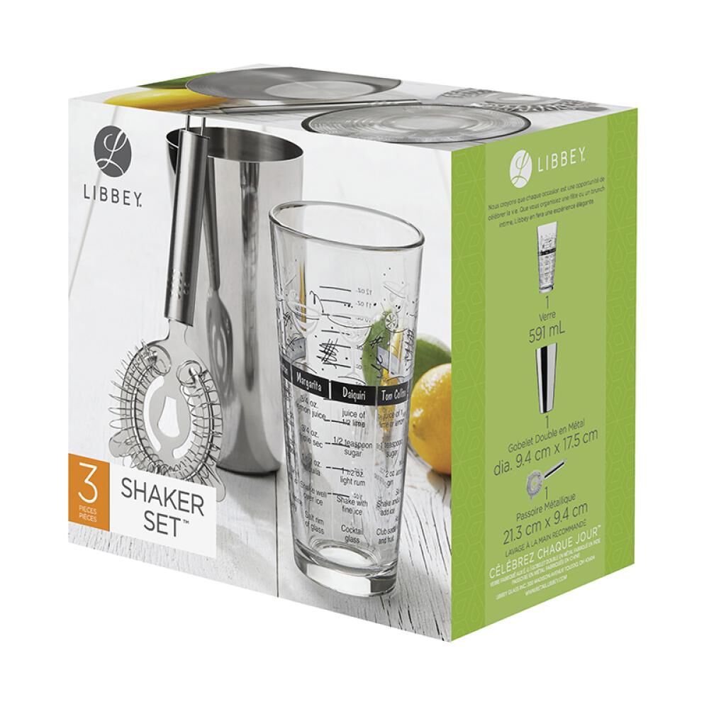 Set De Cocteler&iacute;a Libbey Moderno / 3 Piezas / 591 Ml image number 1.0