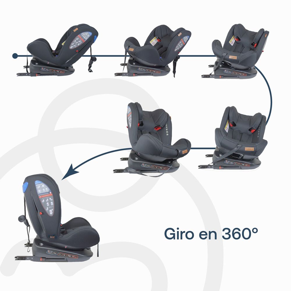 Silla De Autosaturn 360&deg; Premium Negro image number 4.0