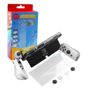 Pack Proteccion Carcasa Lamina Nintendo Switch Oled