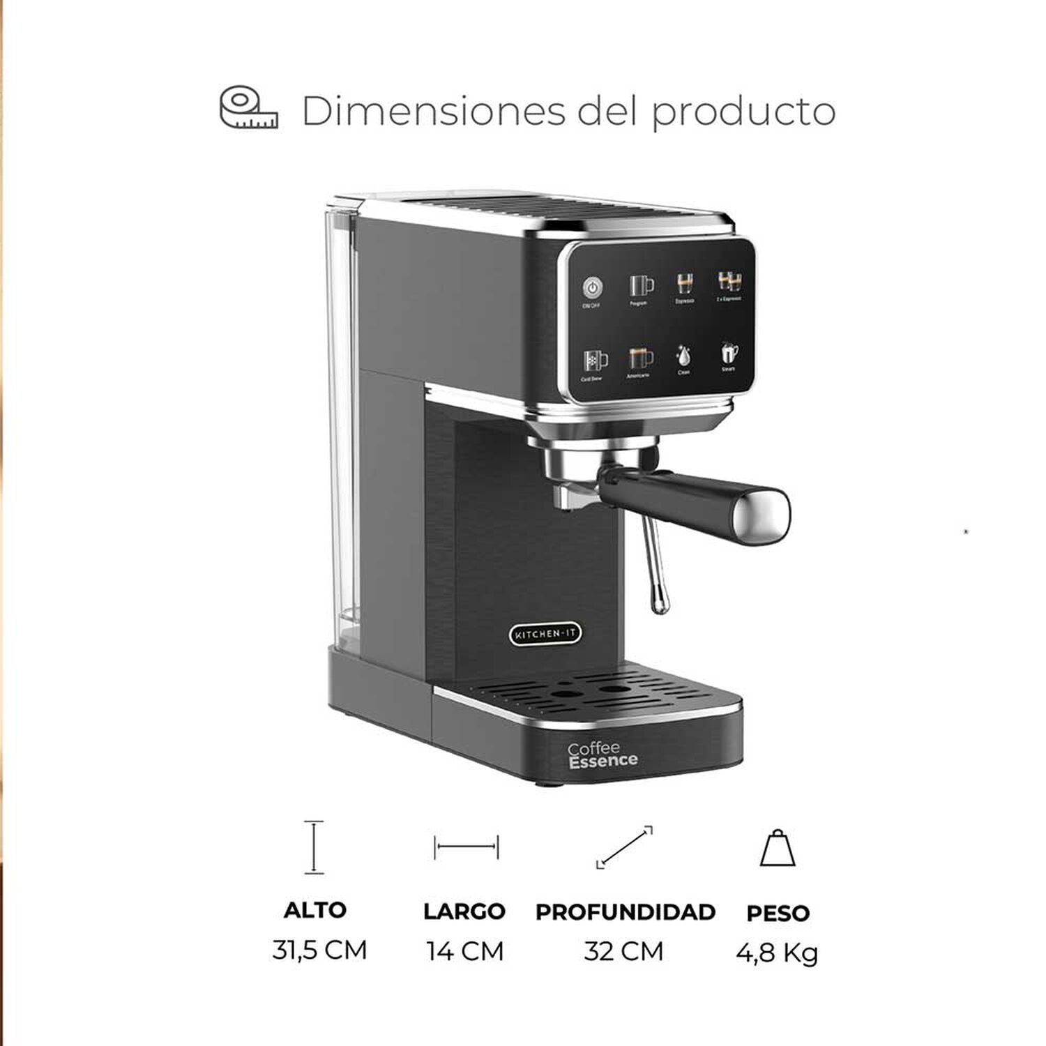 Cafetera Espresso Slim Shot 7 En 1 image number 8.0