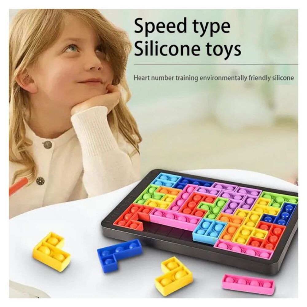 Juego De 27 Bloques De Buliding Pop It Bubble Tetris image number 1.0