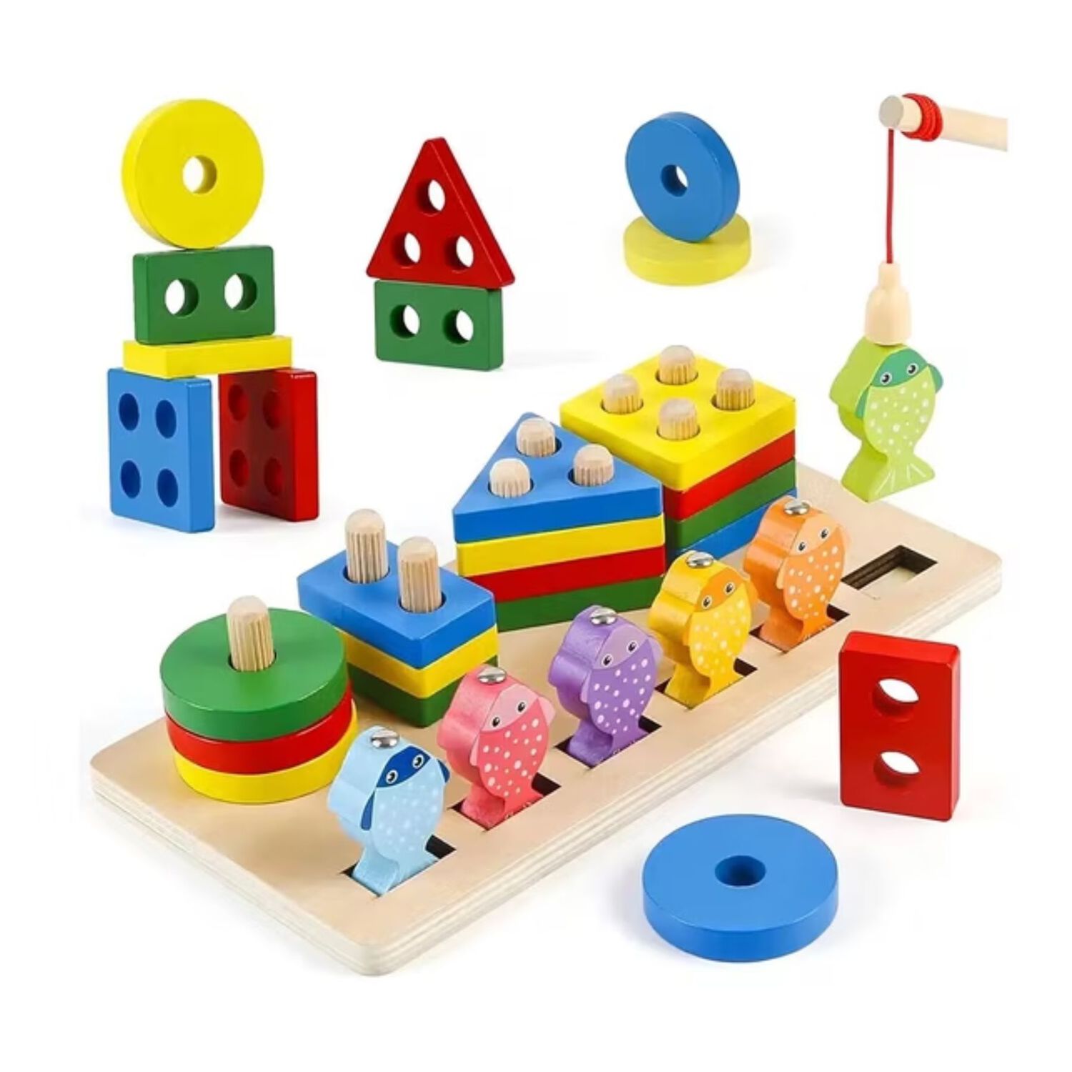 Juego Did&aacute;ctico De Pesca Magn&eacute;tica Infantil image number 1.0
