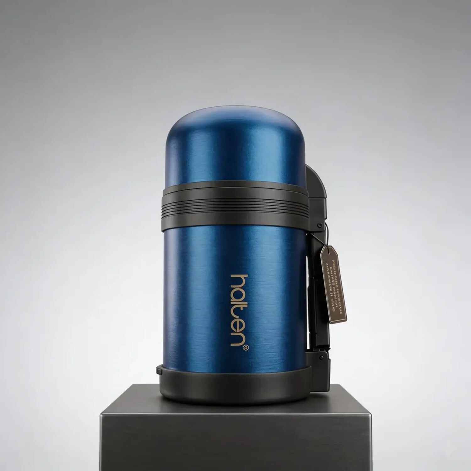 Termo Multiprop&oacute;sito Comida 750 Ml Halten Azul Metalizado image number 2.0