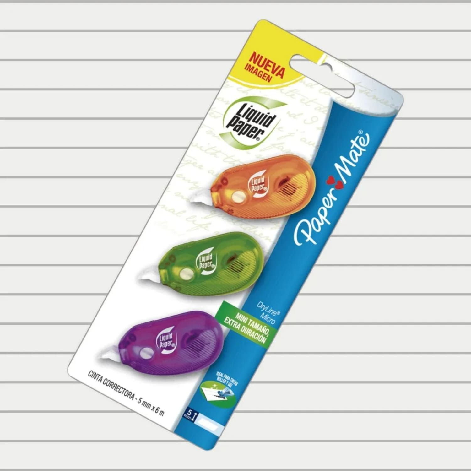 Corrector Cinta Dry Line Mini Tjx3 Paper Mate image number 1.0