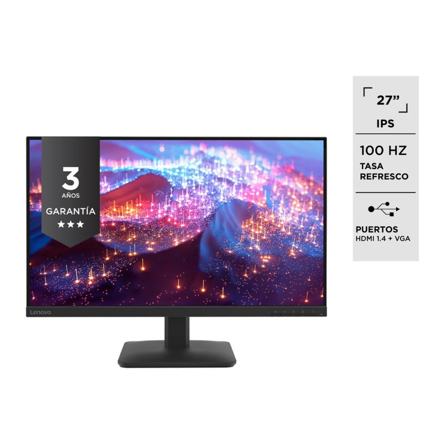 Monitor Lenovo 27" FHD 100Hz / 68CDKAC1CL image number 0.0