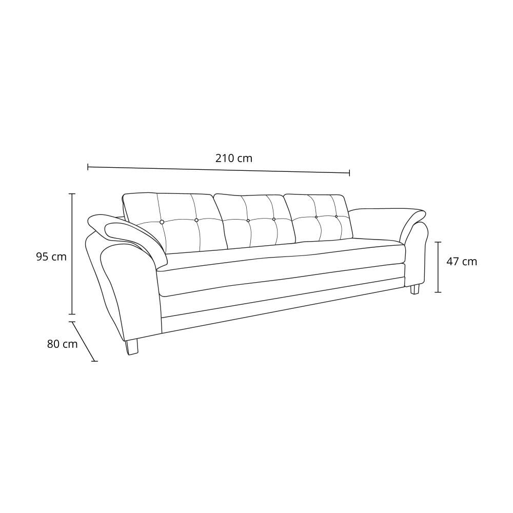 Sofá Living Factory Samy / 3 Cuerpos image number 6.0