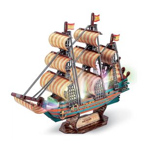 Juguete Rompecabezas 3d Barco Español San Felipe 146 Piezas