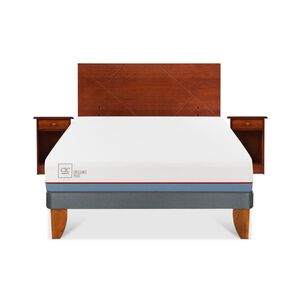 Cama Europea Cic Excellence Plus / 2 Plazas / Base Normal + Set De Maderas