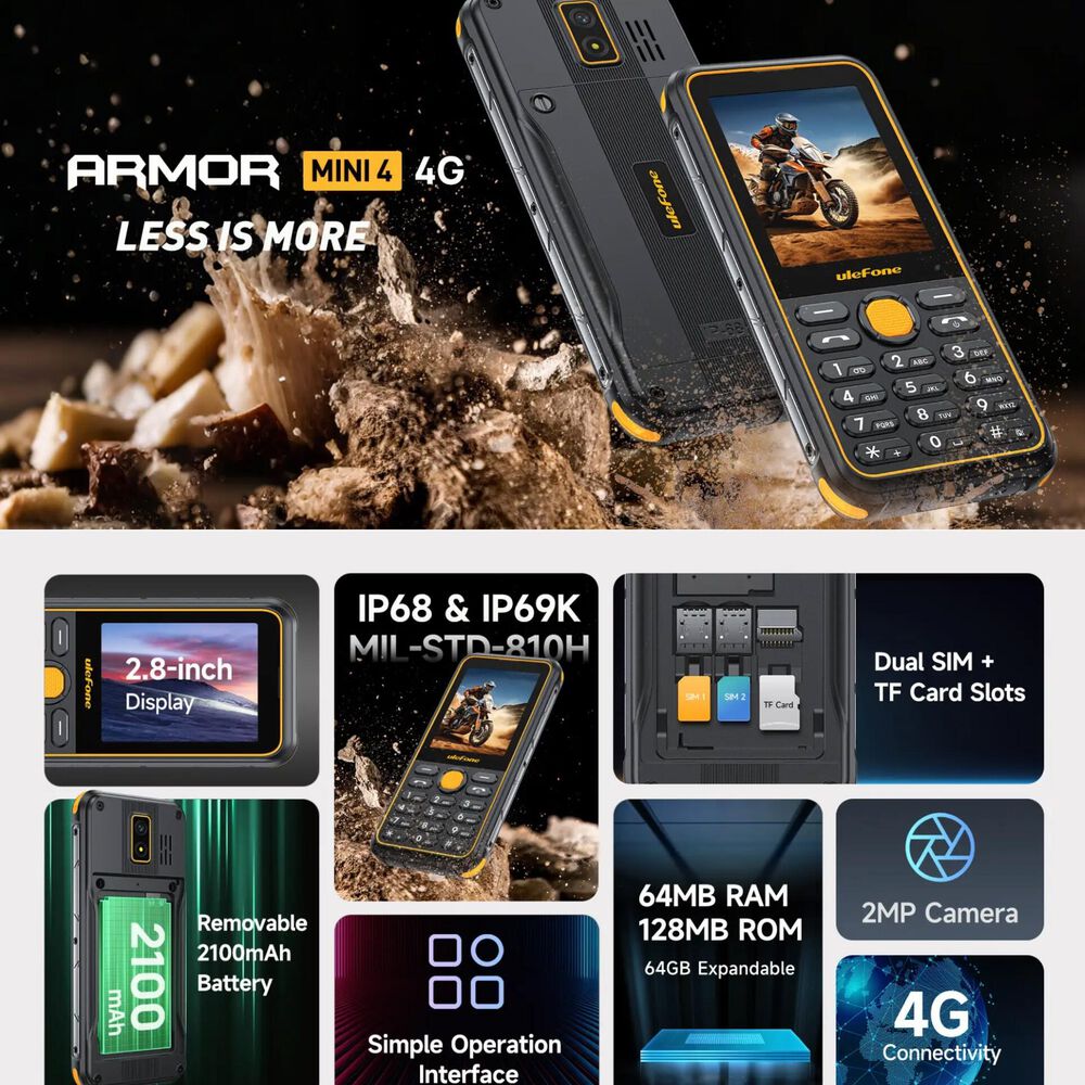 Ulefone Armor Mini 4 Rugerizado 4g Dual Sim Indestructible image number 1.0