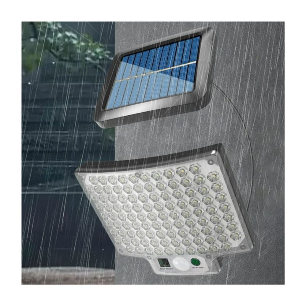 Lampara Solar De Pared Jardin 104 Led Exteriores Impermeable image number 0.0