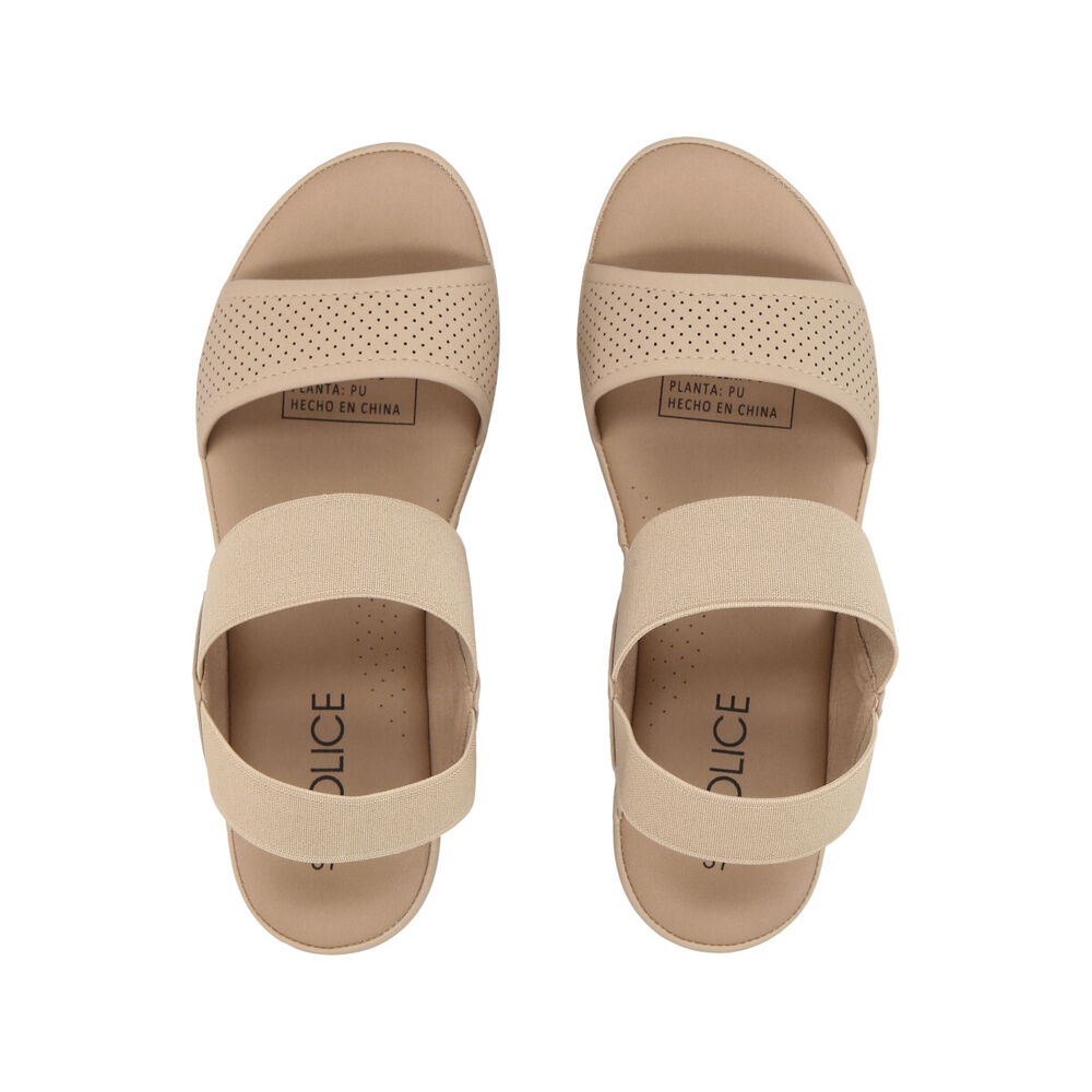 Sandalia Mujer Beige Plataforma Sydney Police image number 1.0