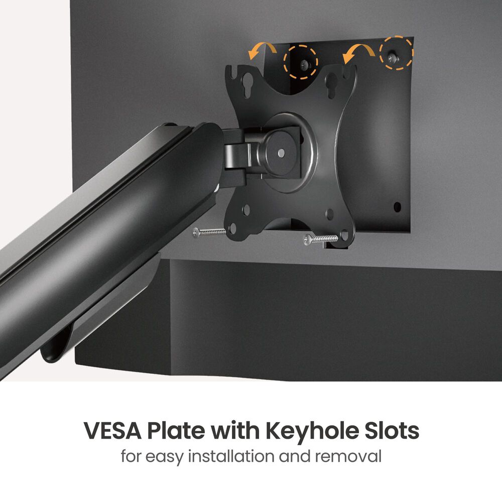 Brazo Para 2 Monitores Con Base Vertical 17"~32" 18kg 360 Brasforma Sbrm728 image number 4.0