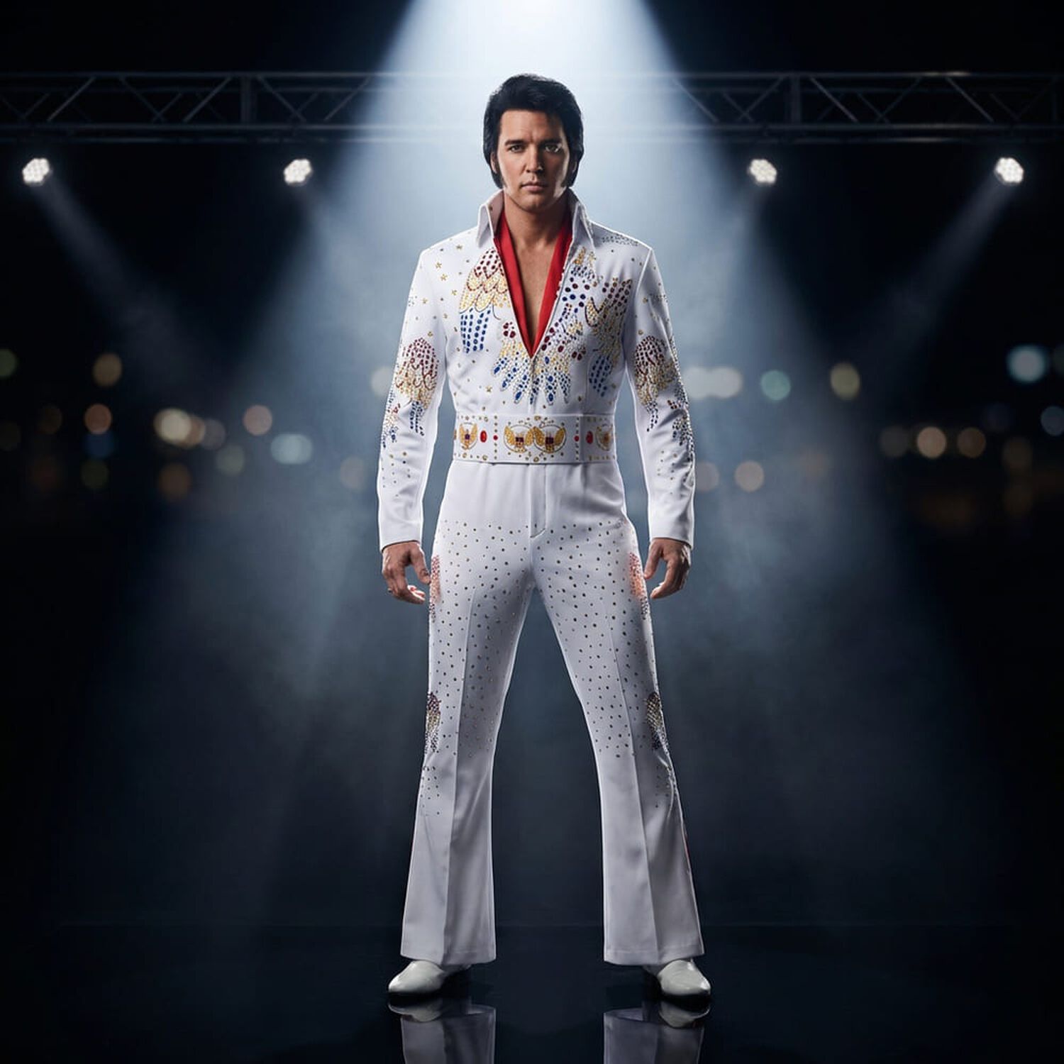 Disfraz Cosplay Elvis Presley Eagle Jumsuit image number 0.0