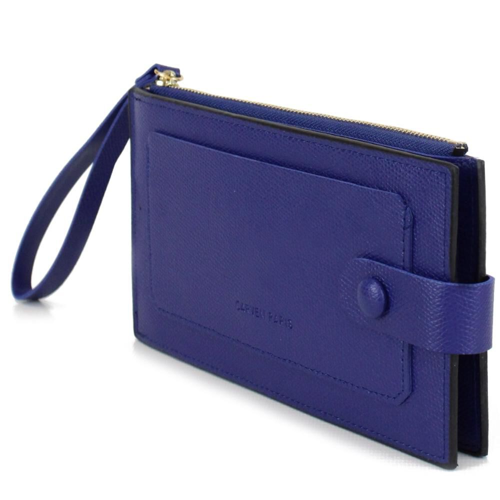 Billetera De Mujer Tarja Azul Carven image number 1.0