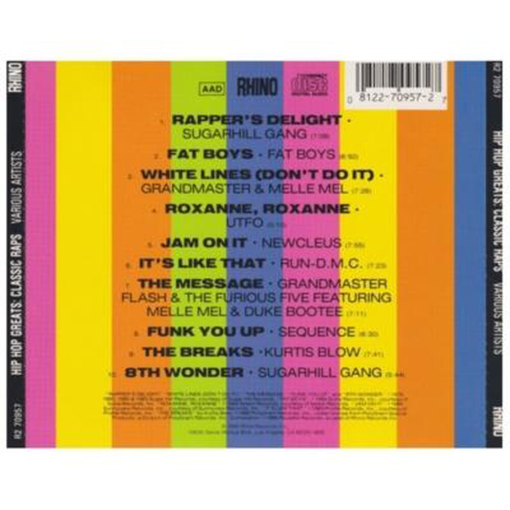 Hip Hop Greats - Various | Cd image number 1.0