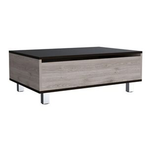 Mesa De Centro Extensible Fm-002g Gris Y Negro