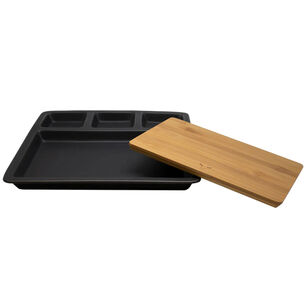 Tabla Aperitivo Madera Ceramica Demontable Wayu M 25x11 Cm