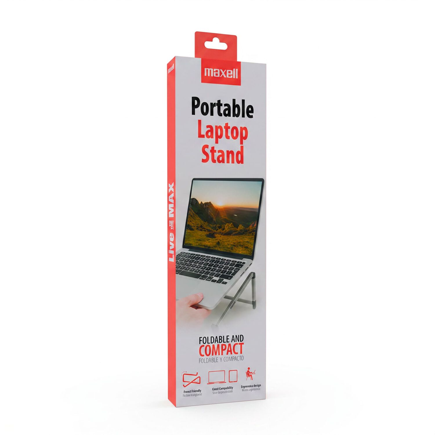 Soporte Notebook Maxell Plegable De Aluminio 10 A 17 Pulgadas image number 3.0