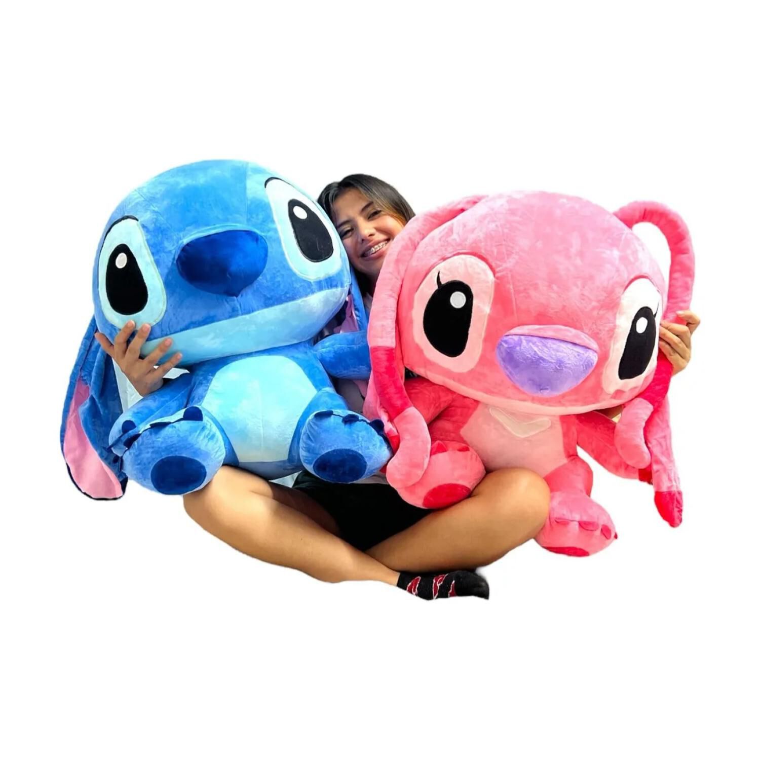 Juguete Peluche Angel 25cm De Stitch Rosado Infantil image number 1.0