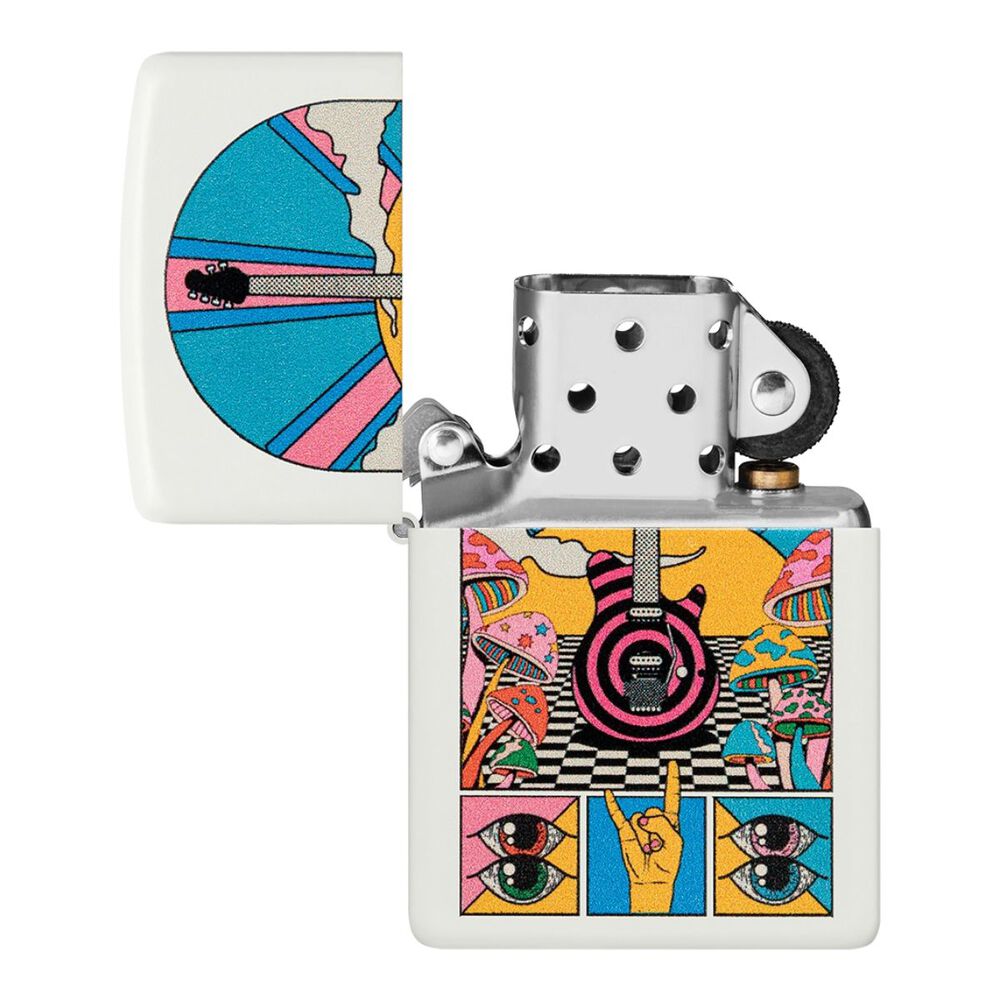 Encendedor Zippo Retro Music Design Blanco Zp46167 image number 3.0