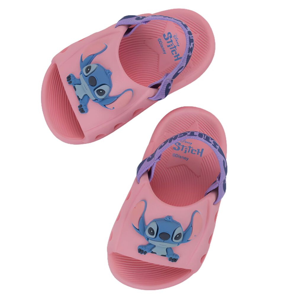 Sandalia Infantil De Bebe Stitch Disney Rosa image number 1.0