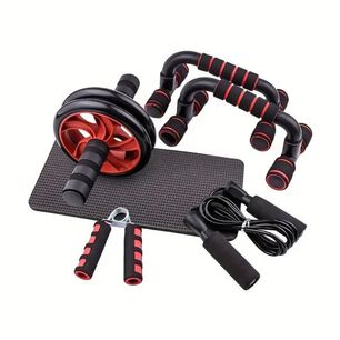 Set Rueda Abdominal - Cuerda Saltar - Mangos Push Ups