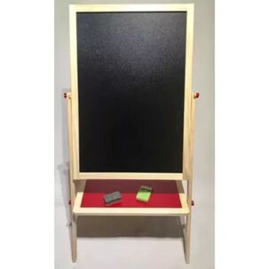 Pizarra Atril Did&aacute;ctica Magn&eacute;tica De Madera 2 En 1 Para Ni&ntilde;os
