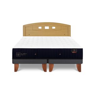 Cama Europea Cic Linea Premium / 2 Plazas / Base Dividida + Respaldo