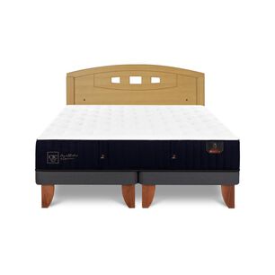 Cama Europea Cic Linea Premium / 2 Plazas / Base Dividida + Respaldo