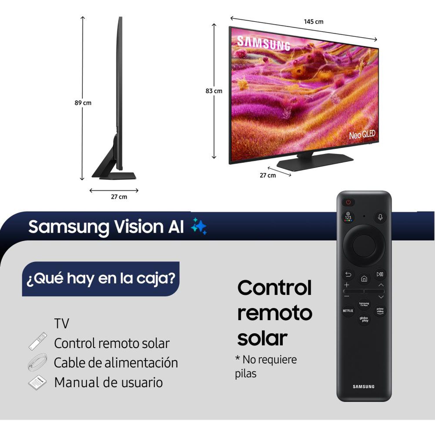 Neo Qled Mini Led 65" Samsung  QN90F Vision AI / Ultra HD 4K / Smart TV 2025 image number 1.0