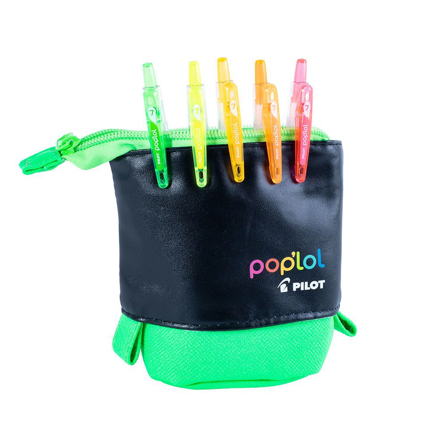 Set L&aacute;piz Gel Poplol 0.7 5u C/estuche Verde Pilot image number 2.0