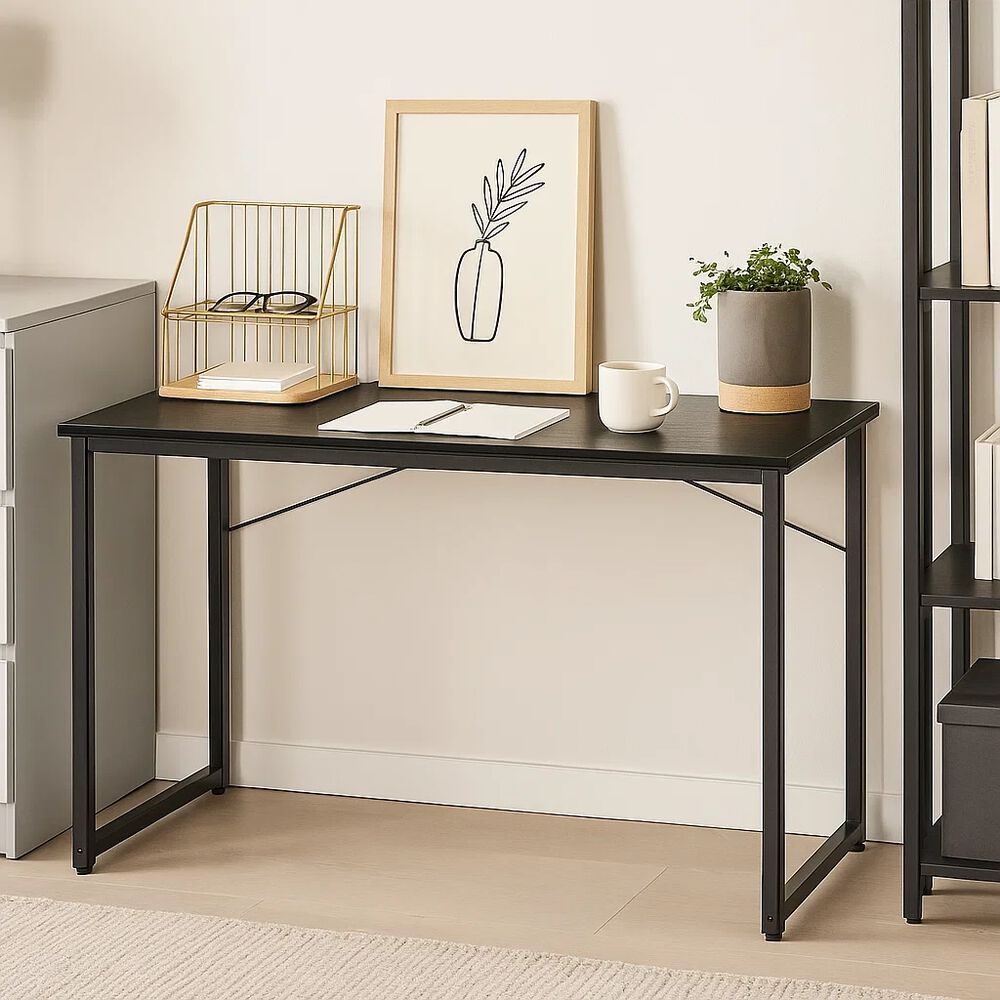 Escritorio Home Office Resistente Madera Negra 100cm image number 2.0