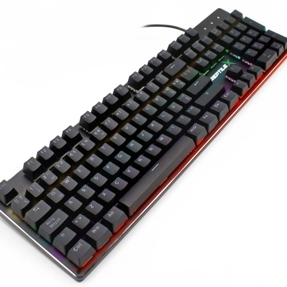 Teclado Mecanico Retro Iluminado Rgb Rx0004 Para Pc Ps X-box image number 0.0