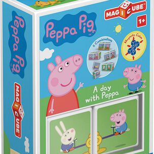 Cubos Magnéticos Magicube Peppa Pig - Un Dia Con Peppa (2 Piezas)