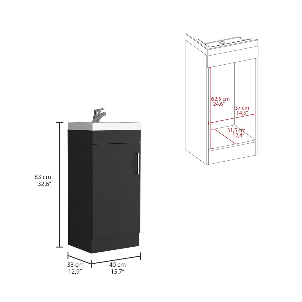 Mueble Vanitorio 1 Puerta Fm-005n - Negro image number 6.0