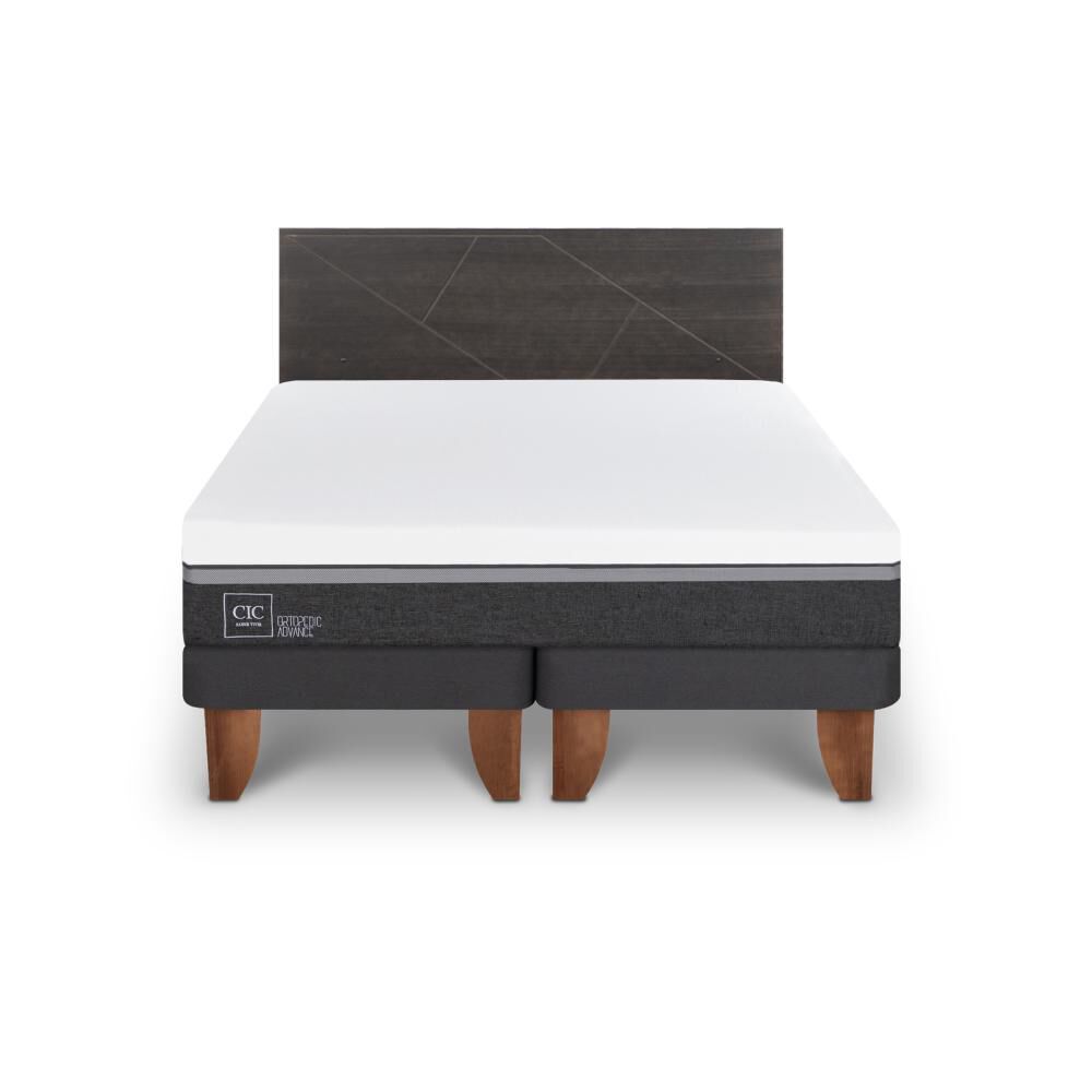 Cama Europea Cic Ortopedic Advance / King / Base Dividida + Respaldo image number 0.0
