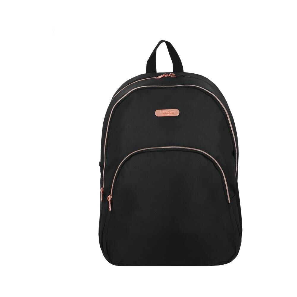Mochila Notebook Xtrem Kansas 6xt Negro/rose Gold 15" image number 0.0