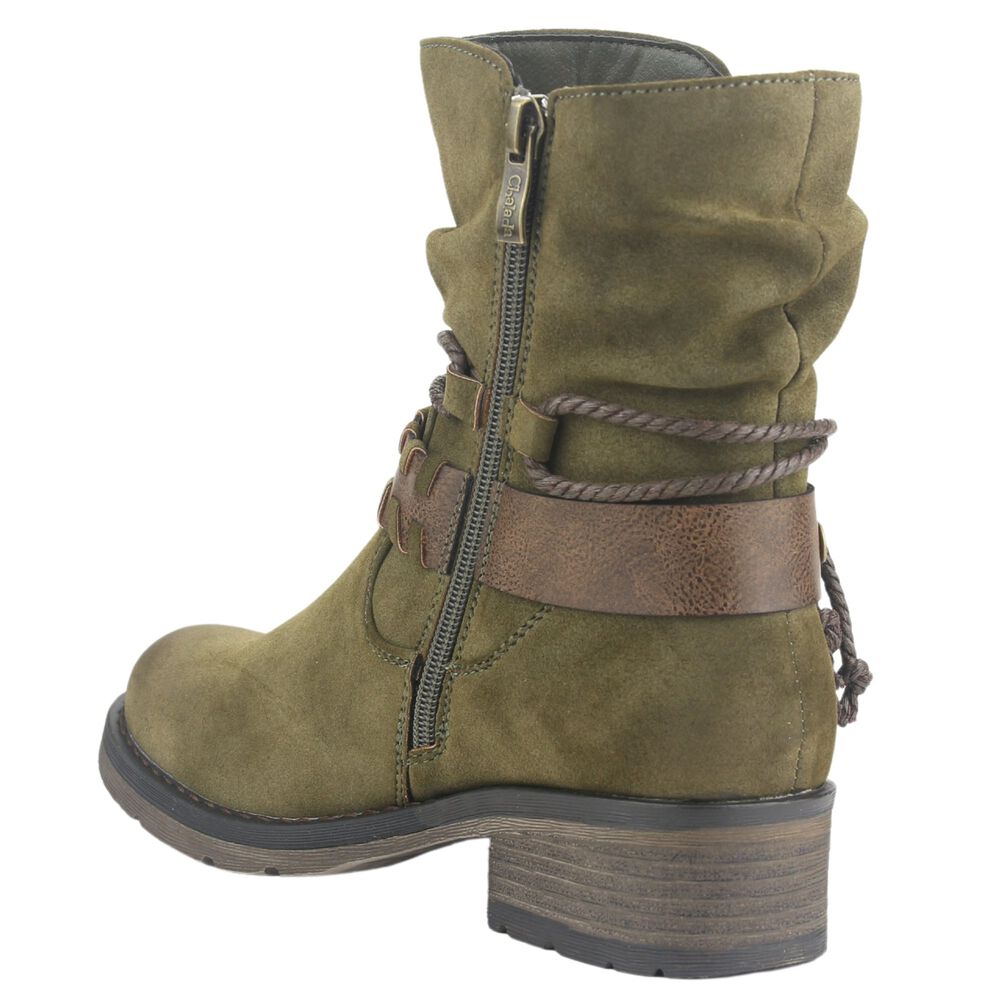 Botin Chalada Mujer Torri-22 Oliva Casual image number 3.0