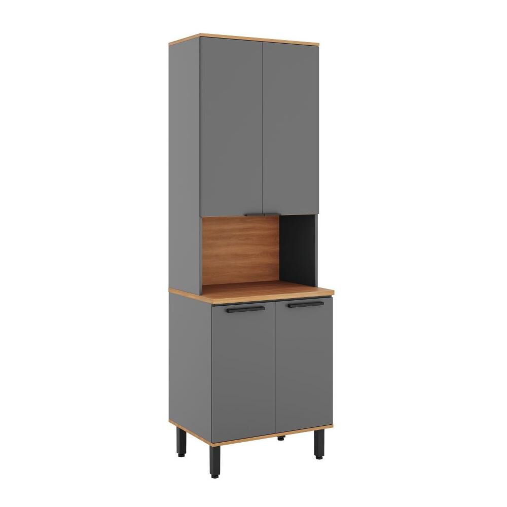 Mueble De Cocina Roca Despensero Casta&ntilde;a Modular / 4 Puertas image number 0.0