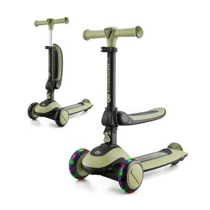 Triciclo Monopatin 2 En 1 Halley Leaf Green