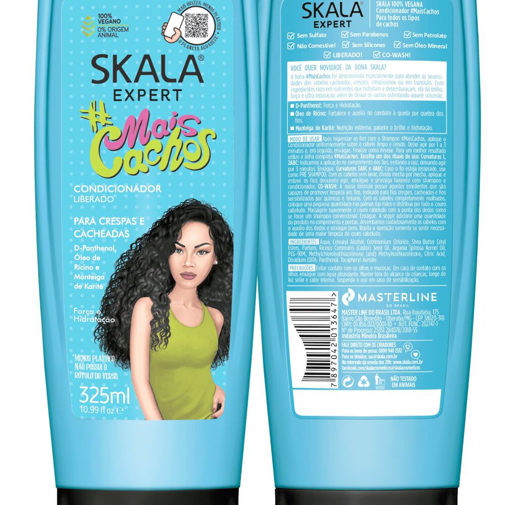 Kit Shampoo Y Acond Rizos Perfectos Mais Cachos Skala Expert 650ml image number 2.0