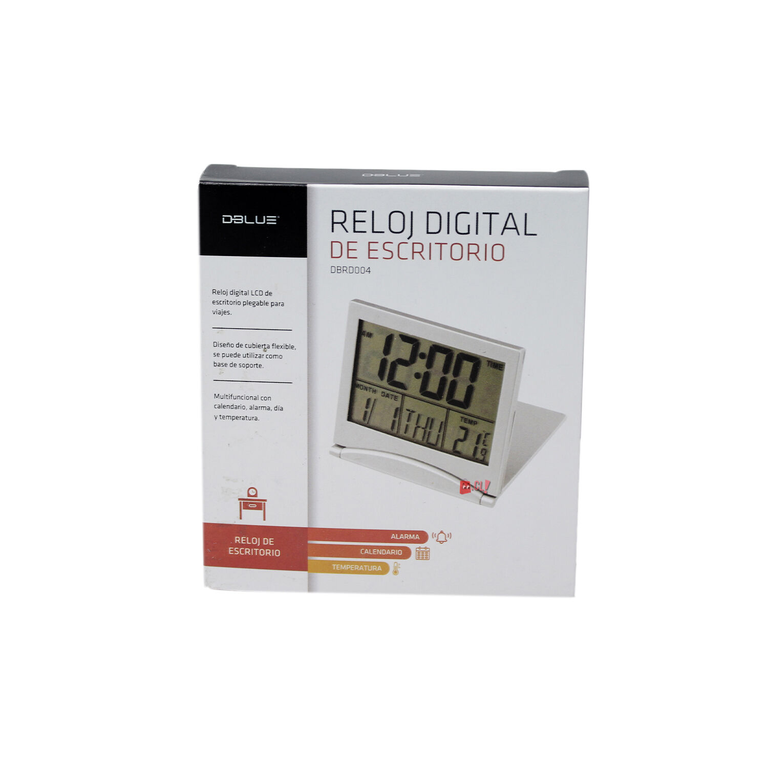 Reloj Digital De Escritorio Con Temperatura Y Alarma - Ps image number 4.0