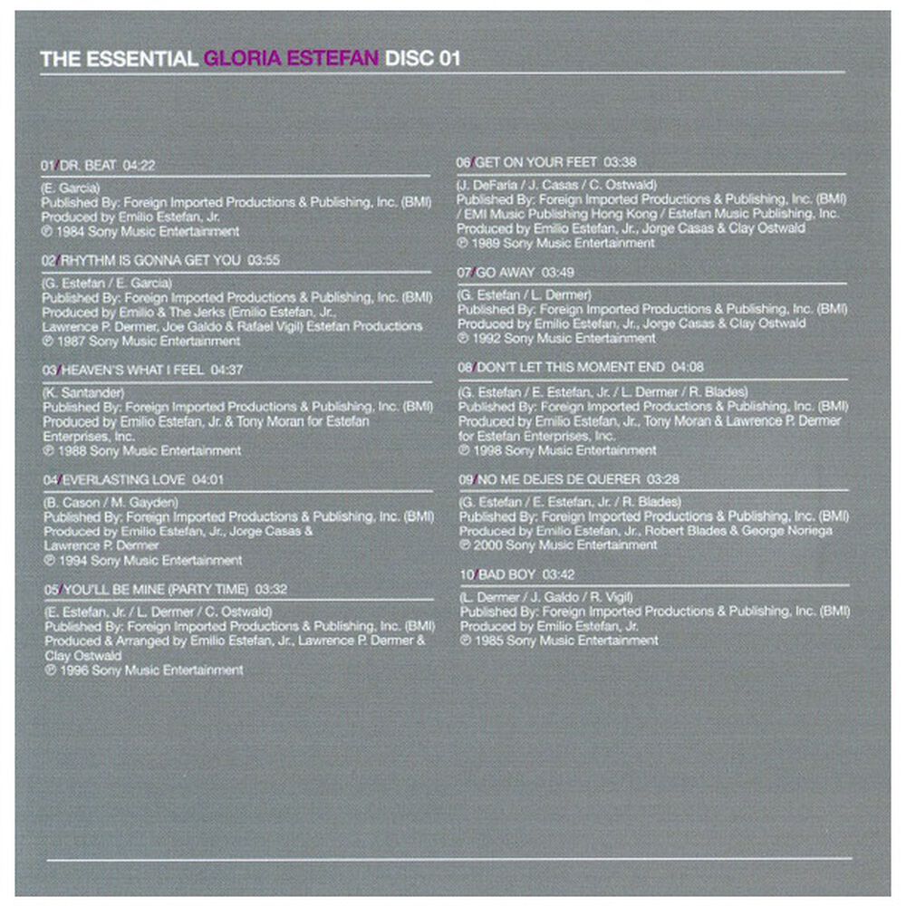 Gloria Estefan - Essential Gloria Estefan (2cd) | Cd image number 5.0
