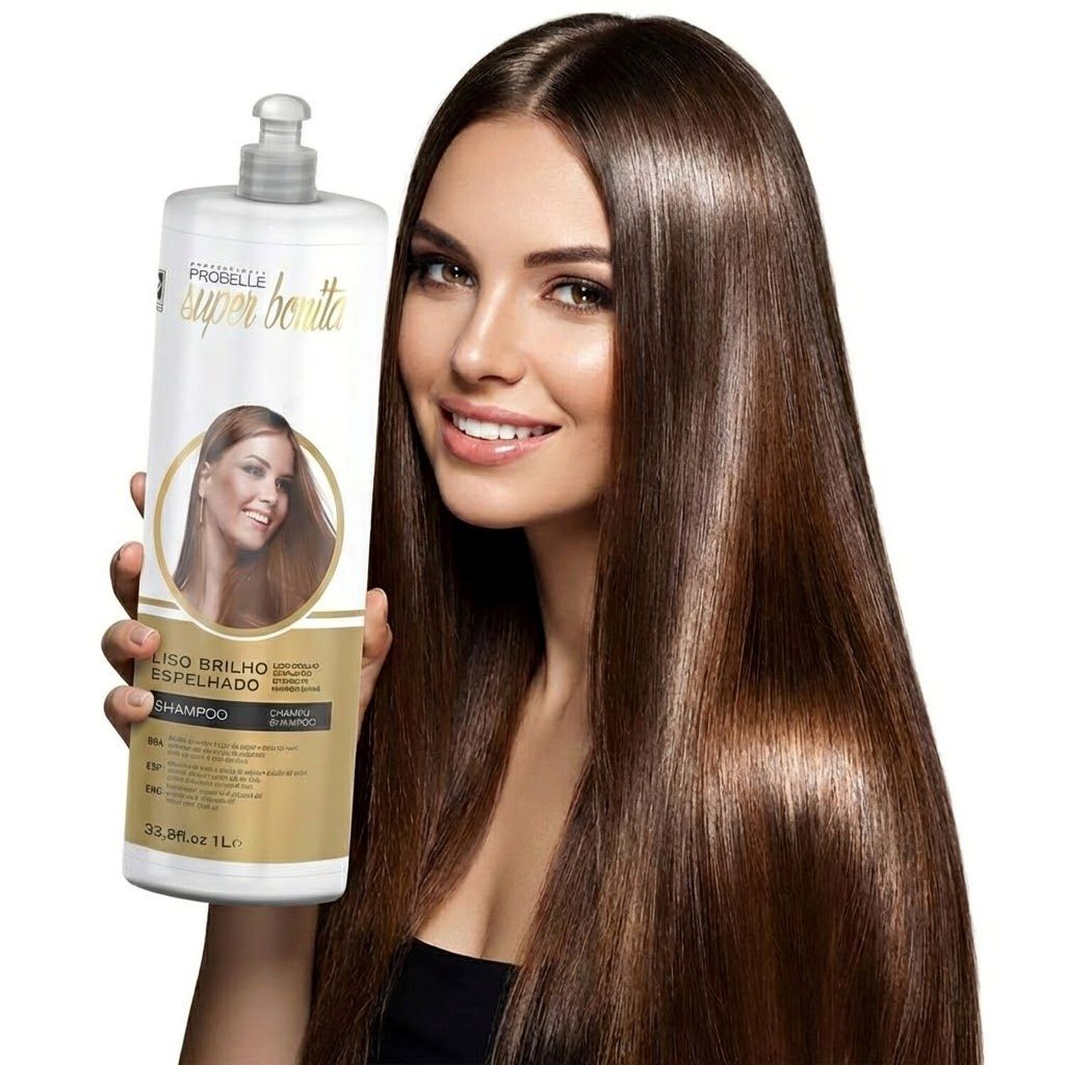 Shampoo Liso Brillo Espejado Probelle 1000ml image number 1.0