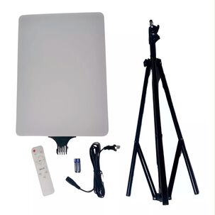 Panel De Luz Led Con Tr&iacute;pode Ajustable Y Control Remoto Rl-19