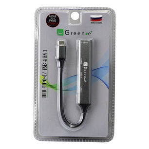 Adaptador Hub Usb Tipo C Con 4 Puertos Usb/ Carga Y Transferencia